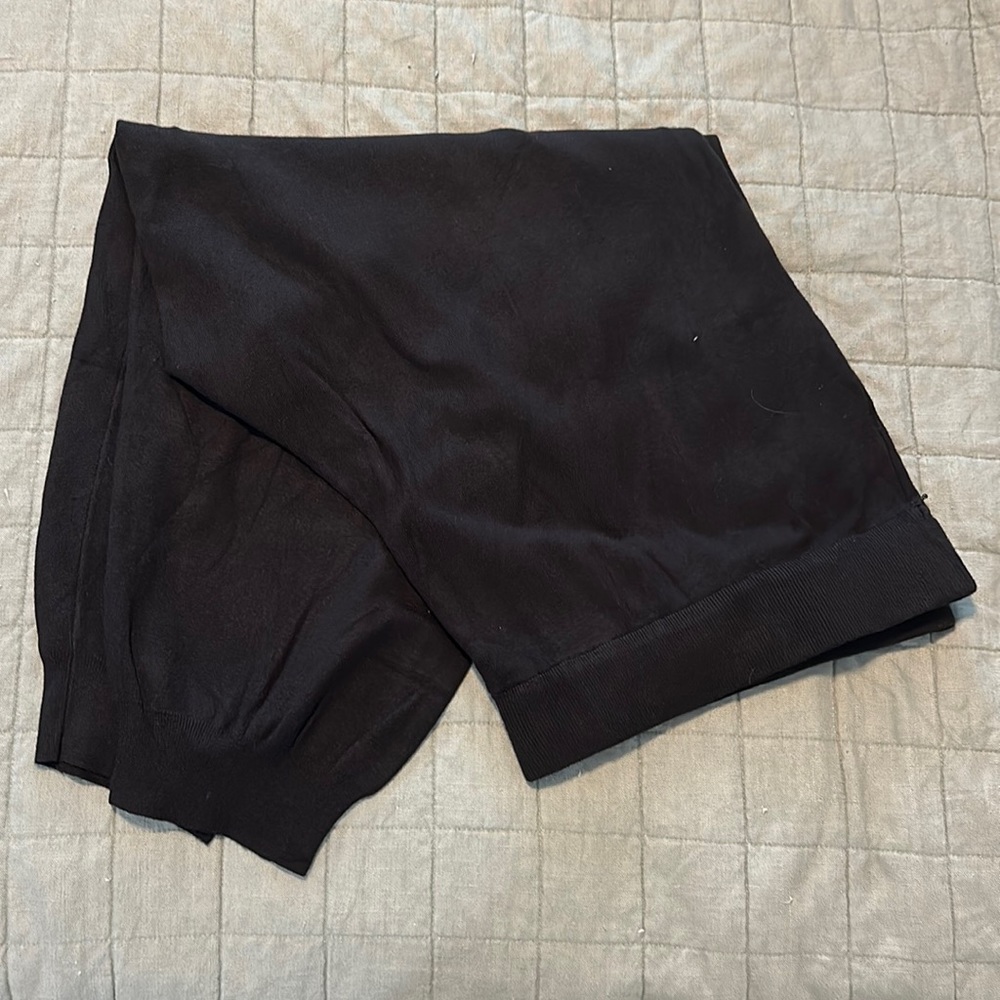 Ava & Viv, black pull on cable knit joggers, 4X